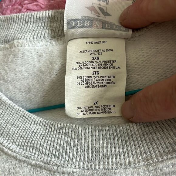 Gray Graphic Sweatshirt Heavy Weight Property of Macomb County - Picture 6 of 7